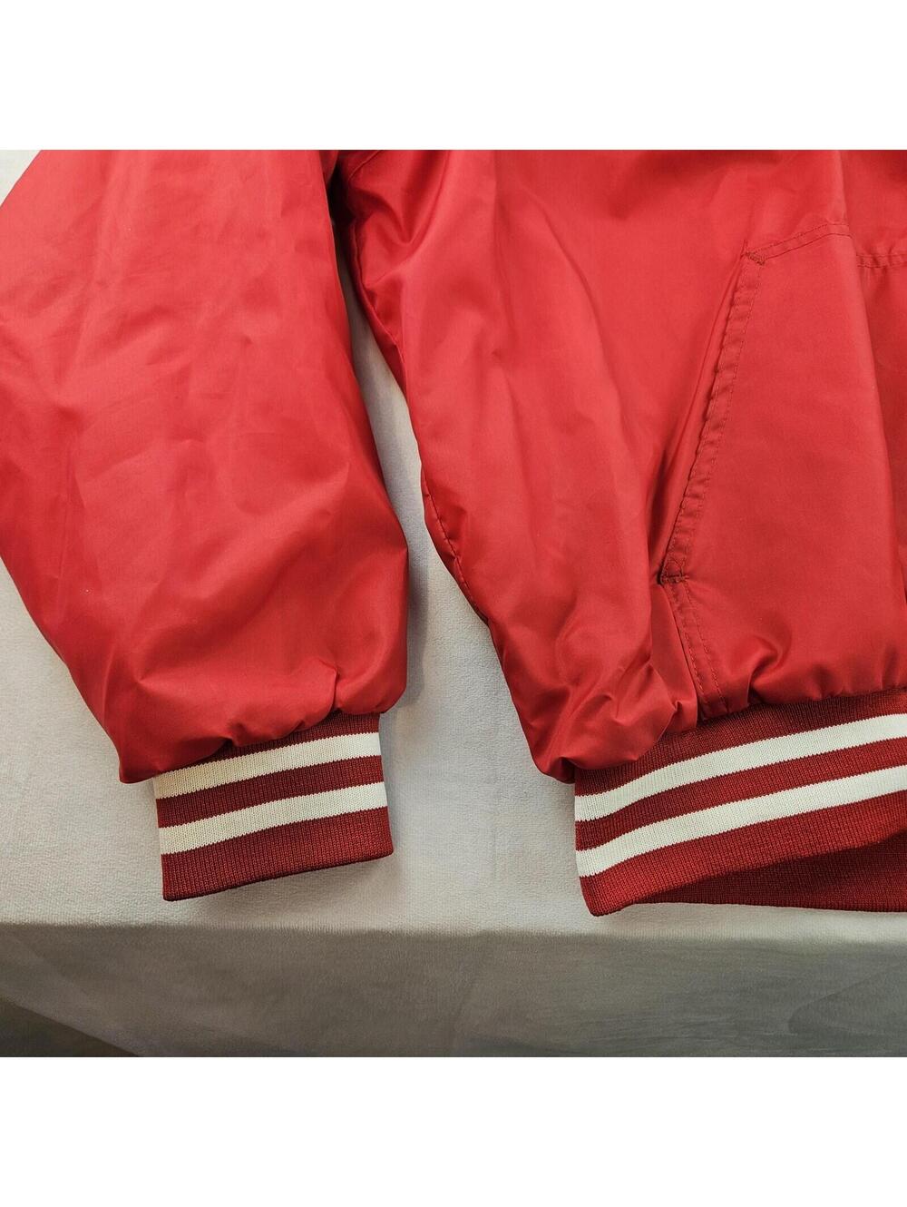 Notre Dame Irish Tennis Windbreaker Hooded Satin Jacket Men XL USA Vintage 70's - Picture 7 of 15